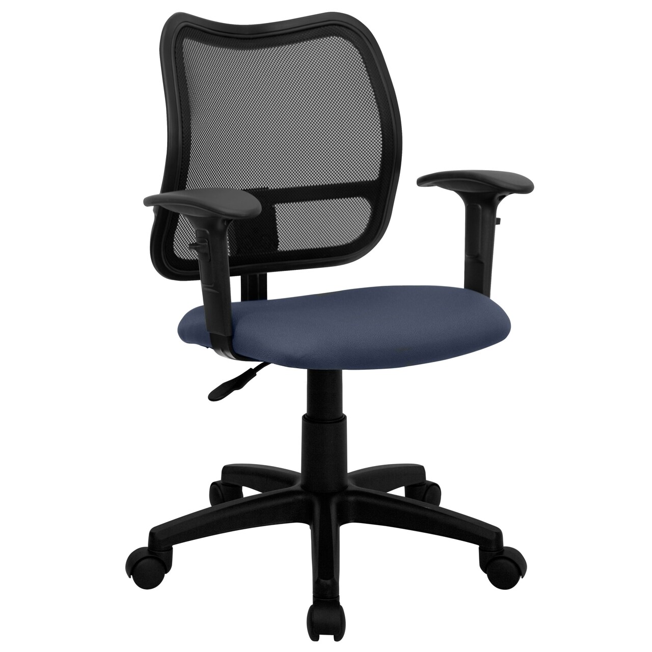 Emma and Oliver Mid-Back Mesh Swivel Task Office Chair with Adjustable Arms